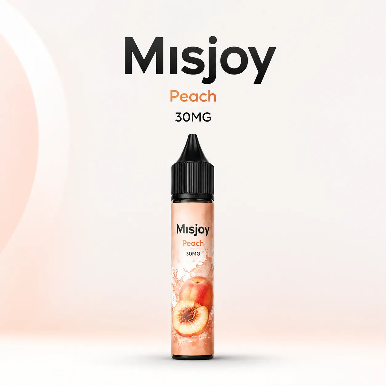 MISJOY Premium Salt Nicotine 30mg Peach flavour 30ml vape juice