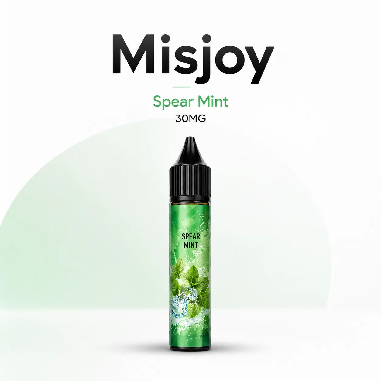 MISJOY Premium Salt Nicotine 30mg Spear Mint 30ml vape e-liquid