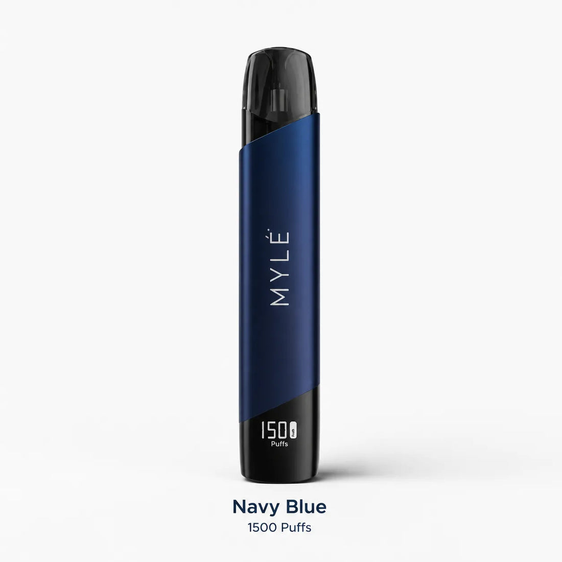 MYLE V5 Meta Pod System Device in Navy Blue with slim body and digital display
