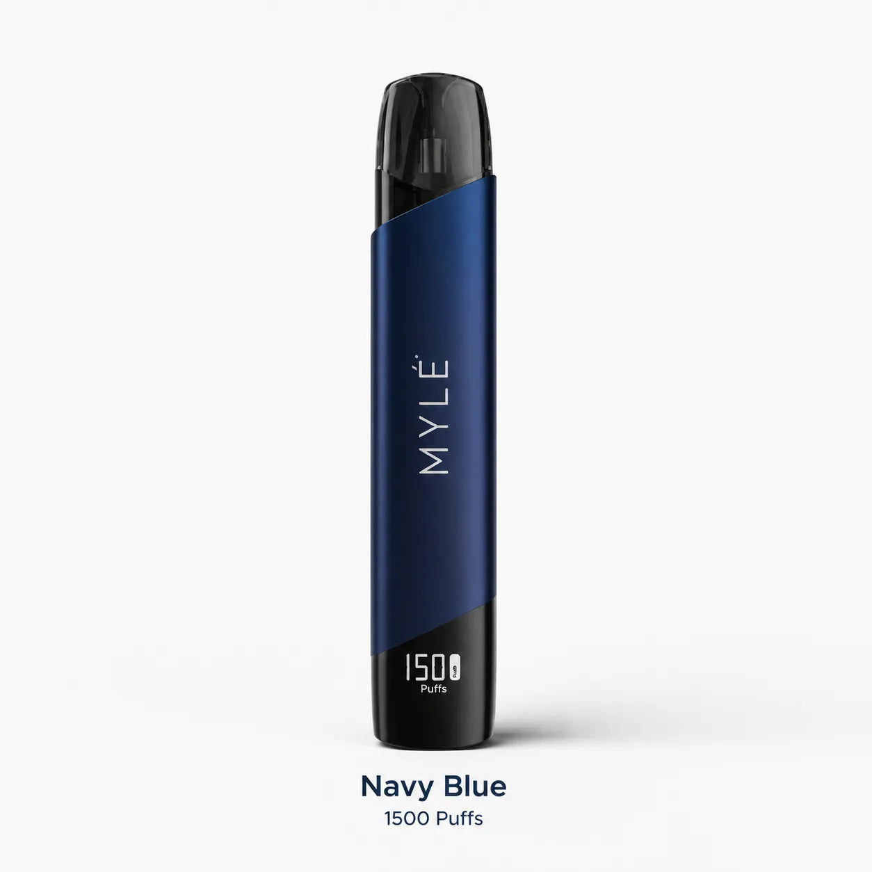 MYLE V5 Meta Pod System Device in Navy Blue with slim body and digital display
