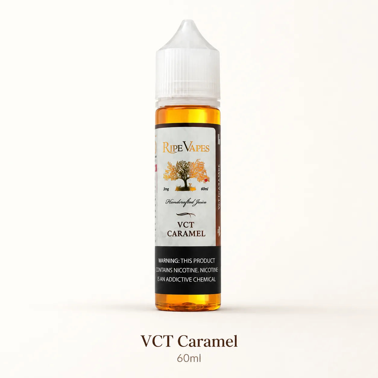 Ripe Vapes 60ml VCT Caramel e-liquid bottle
