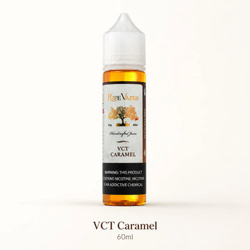 Ripe Vapes 60ml VCT Caramel e-liquid bottle