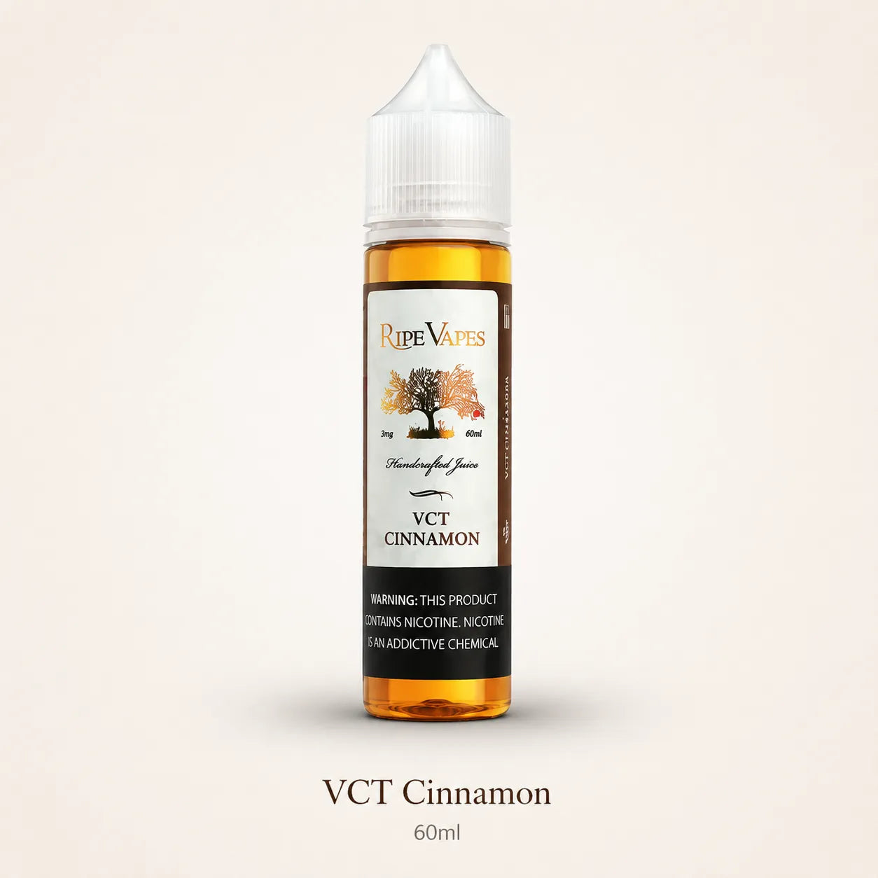 Ripe Vapes 60ml VCT Cinnamon e-liquid bottle