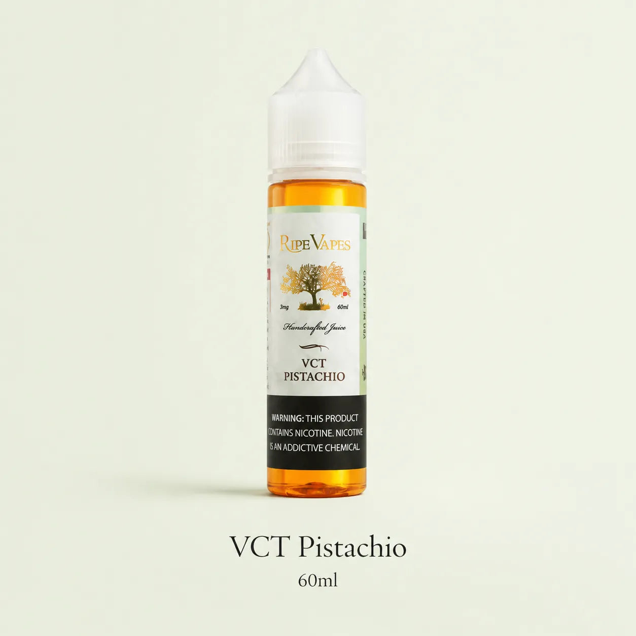 Ripe Vapes 60ml VCT Pistachio e-liquid bottle
