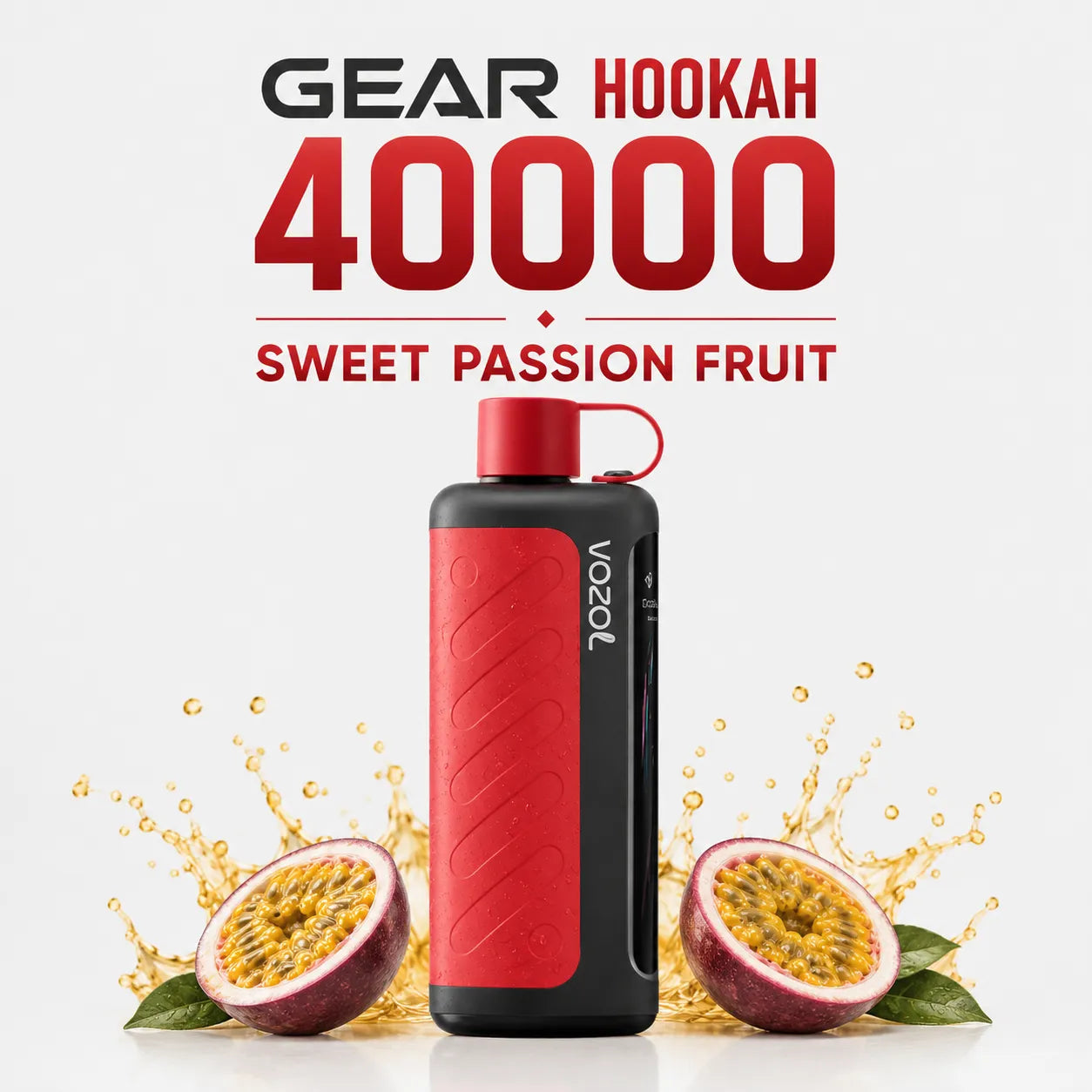 VOZOL Gear Hookah 40000 Puffs Sweet Passion Fruit disposable vape