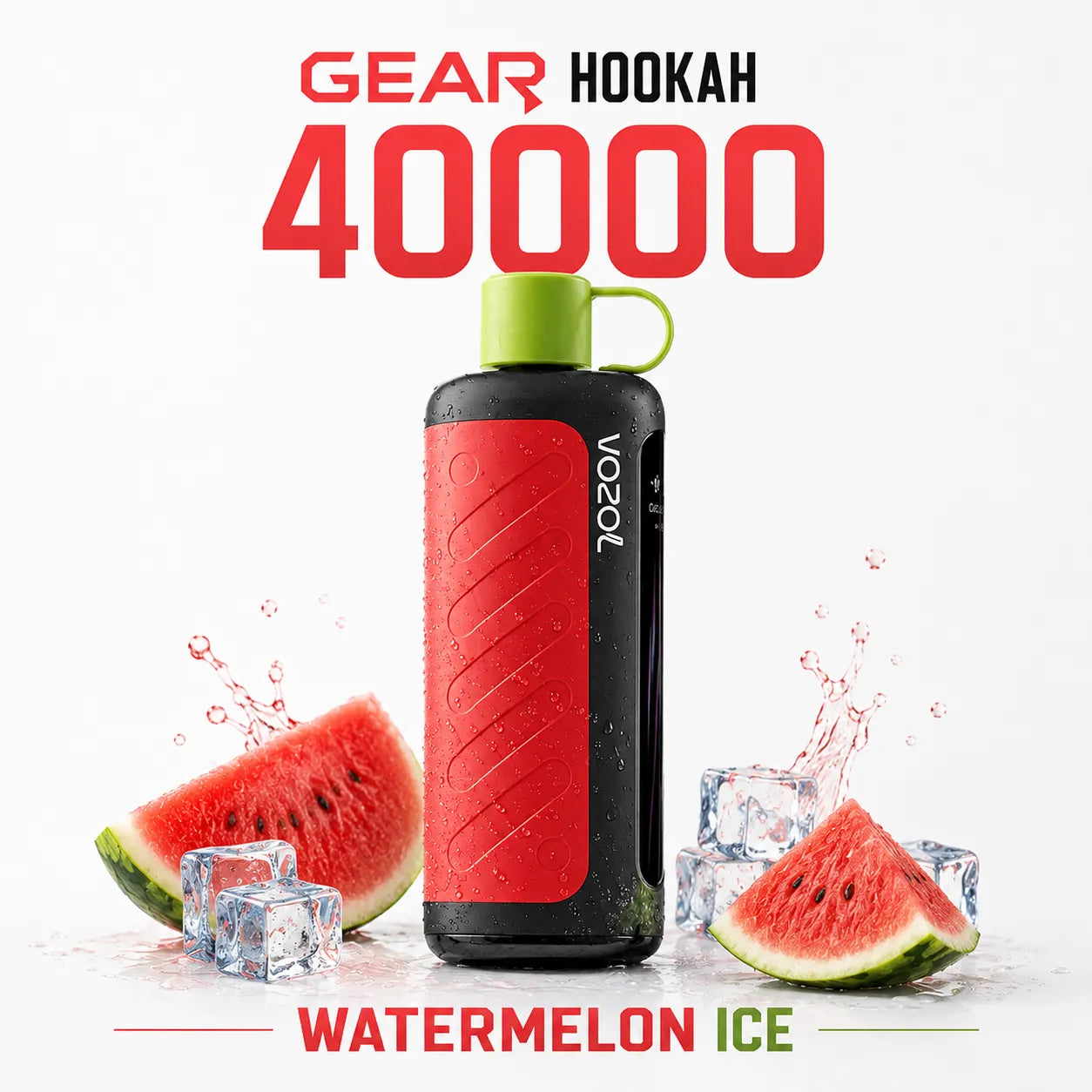 VOZOL Gear Hookah 40000 Puffs Watermelon Ice disposable vape